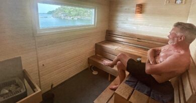 Ny bastu i vår gästhamn